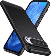 Image of For Google Pixel 9, 9 Pro, XL Case Silicone Carbon Fibre Shockproof Phone Cover