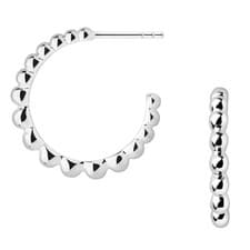 Image of LINKS OF LONDON Earrings Effervescence Essentials Sterling Silver Hoop RRP110
