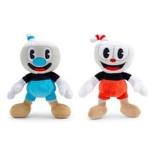 Image of Cuphead 8-Inch Plush Set of 2 Cuphead and Mugman