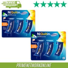 Image of 2x - NiQuitin Mini 60 Lozenges Mint 4mg – (2 x 60s Packs) 100% ORIGINAL ⭐⭐⭐⭐⭐