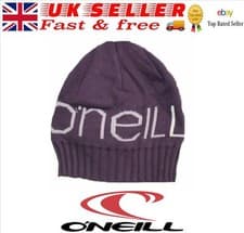 Image of O'Neill Womens Jacquard Logo Beanie Hat (Plum Perfect)