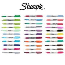 Image of Sharpie Fine Point Permanent Marker Pens Bold Lines Vibrant Colours Stocked