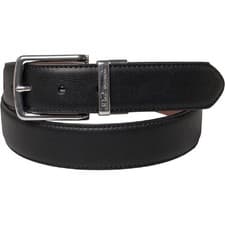 Image of Ben Sherman Men's Reversible Leather Belt Size Small Black/Tan