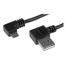 Image of StarTech 1m USB 2.0 A Right Angle To Micro B Right Angle Cable M/M