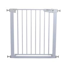 Image of Baby dog Gate AUTO CLOSE Child Safety Stair pressure fit Barrier 76-82cm 4 ext