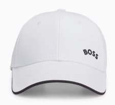 Image of Hugo Boss Adjustable Baseball Hat One Size Fits All Embroidered Logo Snapback