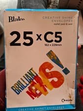 Image of Blake Creative Shine C5 162 x 229 mm 140 gsm Peel & Seal Wallet Envelopes (4531