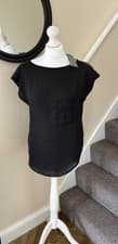 Image of BNWT Mint Velvet Women’s Marlie Animal Utility Tee Top Size 8 RRP £59