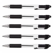 Image of Zebra Z-Grip Retractable Ballpoint Pen Black Ink 1.0mm Medium Nib