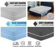 Image of Zipped Mattress Cover Protector ANTI BED BUG Total Encasement Single Double King