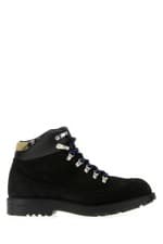 Image of BURBERRY Moor Black Suede Ankle Boots New & Authentic