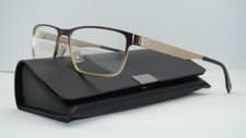 Image of Hugo Boss 0673 UAL99 Matte Gold & Brown Brille Glasses Frames Eyeglasses Size 55