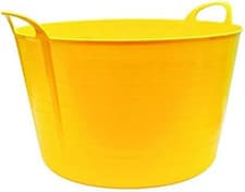 Image of 75L Liter Yellow Heavy Duty Large Flexi Tub Garden Home Flexible Plastic Storage