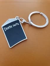 Image of OFFICIAL DEATH NOTE BOOK METAL KEY RING KEY CHAIN ABY