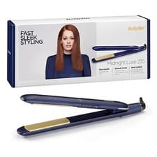 Image of BaByliss Midnight Luxe Hair Straighteners 2516U – 235°C Titanium Ceramic Plates,
