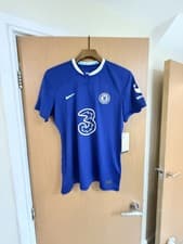 Image of Chelsea FC 2022/23 Nike Football Slim Fit Home Shirt Three Ladies Size L New