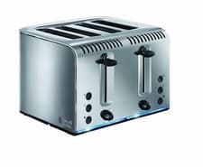 Image of Russell Hobbs, Buckingham 4 Slice Toaster, Stainless Steel, 2100W, 20750