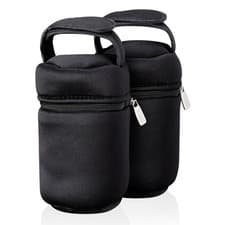 Image of Tommee Tippee Insulated Bottle Bags, Pack of 2 Portable and Lightweight Bottl...
