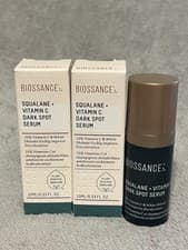 Image of Biossance Squalane + Vitamin C Dark Spot Serum 20ml, 2x 10ml Travel Size