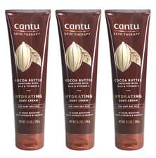Image of CANTU SKIN THERAPY Hydrating Cocoa Butter Body Cream 240g For Dry Skin - 3 PACK