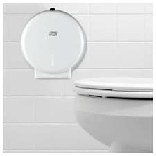 Image of Tork 247040 Mini Jumbo Toilet Paper Dispenser White T2 System New