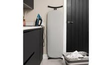 Image of Addis Shirt Master 125x41cm Ironing Board Grey Foldable Compact Storage UK