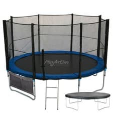 Image of 6FT 8FT 10FT 12FT 14FT 16FT Trampoline + Safety Net Enclosure Ladder Rain Cover