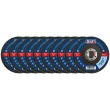 Image of Sealey 115mm Zirconium Flap Discs 60Grit 22mm Bore - Pack of 10