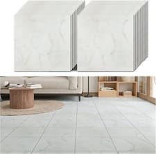 Image of Self Adhesive Wall and Floor Tiles Marble Waterproof 30cm x 30cm 24 Pieces