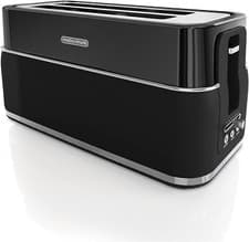 Image of Morphy Richards Signature Opulent Black 4 Slice Toaster 245744 | 2 Yr Guarantee