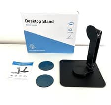 Image of Magnetic Tablet Stand Adjustable Boom Arm iPad iPhone Monitor up to 18” Black