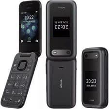 Image of Genuine Nokia 2660 Flip 4G Black Unlocked Dual Sim 4G Version Big Buttons