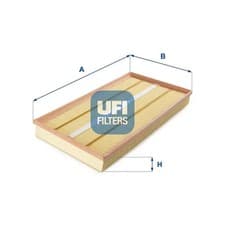 Image of Air filter Filter Insert 30.257.00 UFI for MERCEDES-BENZ VITO / MIXTO Van VIANO