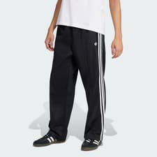 Image of Adidas Originals Adicolor Black & White Tri Stripe Baggy Track Pants $80 Retail