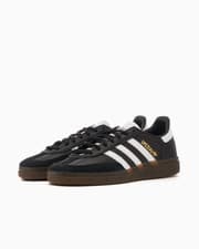 Image of Adidas Handball Spezial Core Black Leather Shoes Trainers Size UK 9 New IE3402