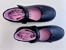 Image of Start Rite Giggle Girls School Shoes Black Leather BNIB Free P&P