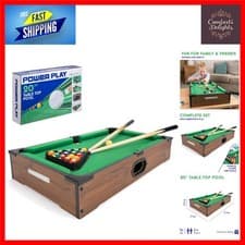 Image of Elegant 20-Inch Pool Table Top Game - Ideal for Indoor & Outdoor Enjoyment