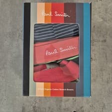 Image of Paul Smith - Organic Cotton Stretch Boxers - 3pk - Multi Pattern - S - New