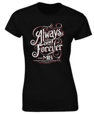 Image of ALWAYS AND FOREVER ME LADIES T SHIRT INSPIRATIONAL QUOTE FASHION COOL TOP