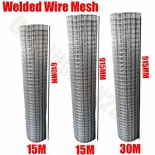 Image of Wire Mesh Green PVC Coated Galvanised Fencing Garden Barrier Metal Fence Chicken