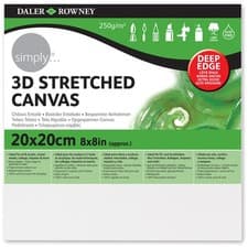 Image of Daler Rowney 3D Stretched Canvas 20x20x4cm