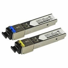 Image of 2Pcs SC Connector 3km 1.25GB/s SFP-BX03-D Tx1550nm/RX1310nm Transceiver Module