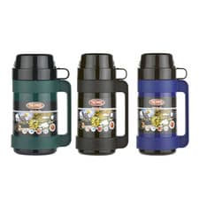 Image of 1 x Thermos Originals Mondial Flask With Handle And Cup Lid 0.5Ltr Vacuum Flask
