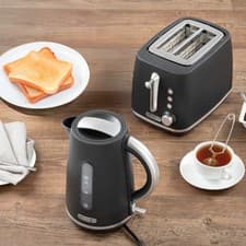 Image of Daewoo Cascade Matching Kettle & 2-Slice Toaster Set 1.7 L 3 kW Fast Boil