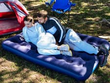 Image of Bestway Inflatable Double Air Bed Premium Quality Flocked Blow Up Mattress
