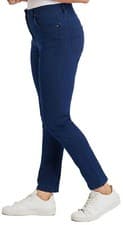 Image of Womens Slim Leg Stretch Denim 27" Leg Skinny Straight Jeans Ladies