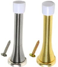 Image of DOOR STOP - SILVER GOLD - SPRING STOPPER - BUFFER - STOPS - PACK