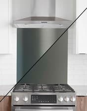 Image of Kitchen Splashback - aluminium composite - Matt/Gloss Anthracite Grey - 2 sizes