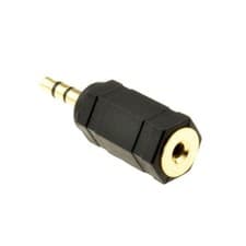 Image of Gold Plated Stereo 2.5mm Jack Socket to Stereo 3.5mm Jack Plug Adapter