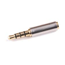 Image of Gold 3.5mm Male Jack Plug to 2.5mm Female Step Adapter Audio Jack Plug Connector